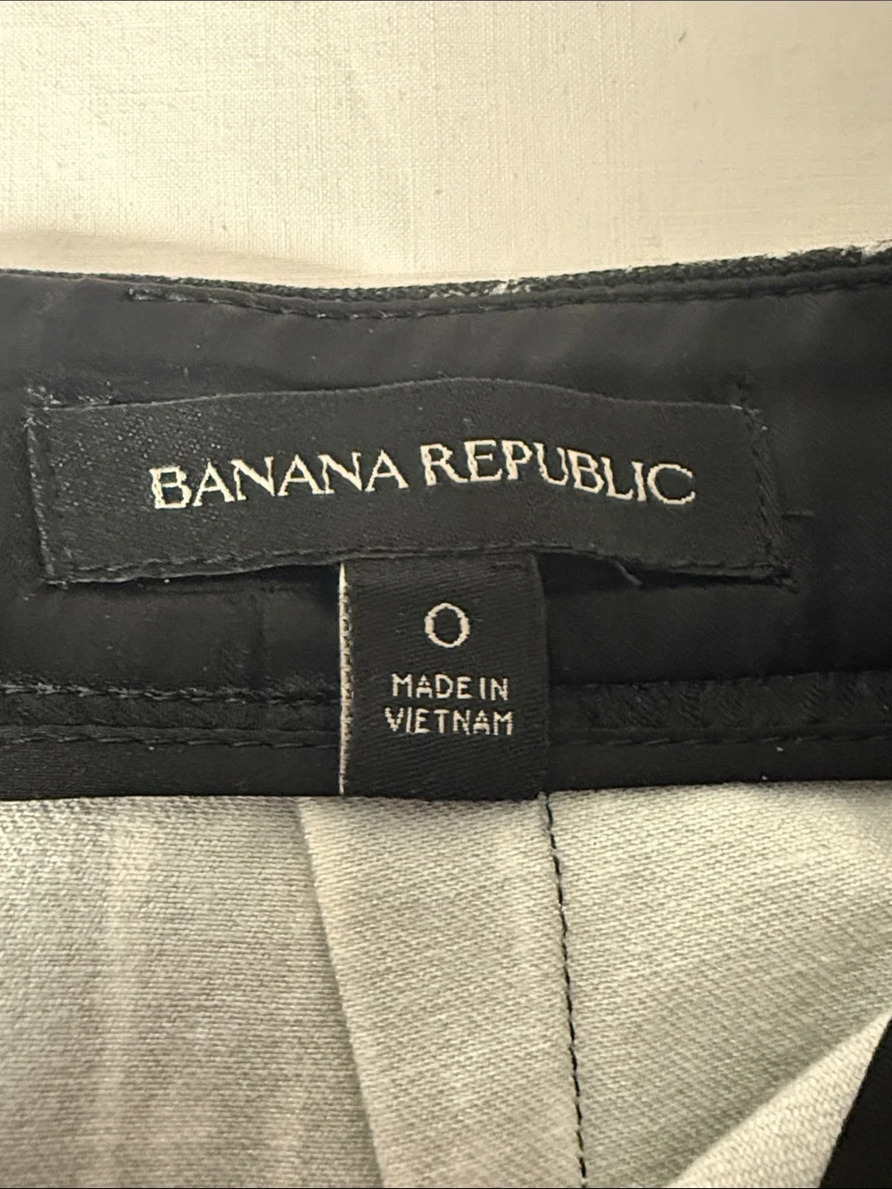 Banana Republic Black White Stretch Pencil Skirt Size 0